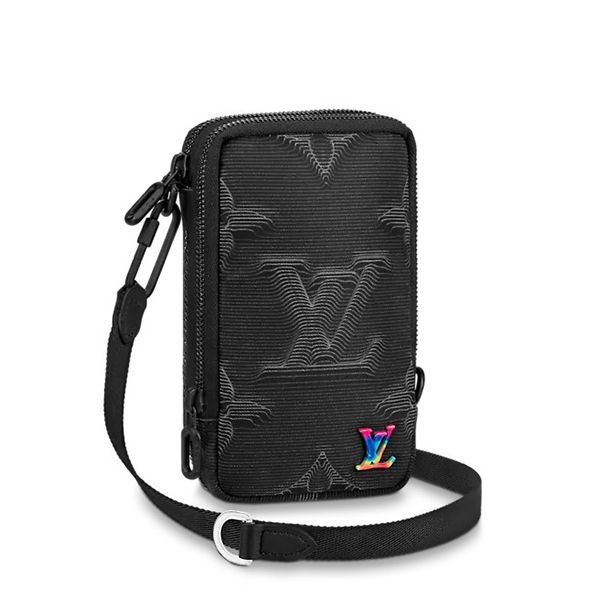 希少【ルイヴィトン】ダブルフォン ポーチ ショルダーバッグ偽物 M80141